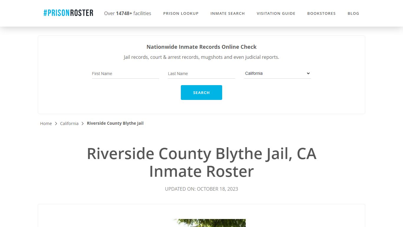 Riverside County Blythe Jail, CA Inmate Roster - Prisonroster