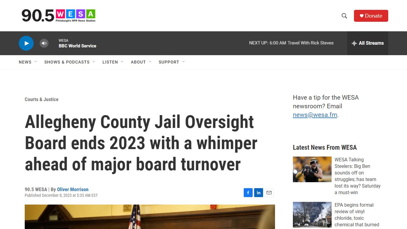 Allegheny County Jail Oversight Board wraps 2023 with little action ...